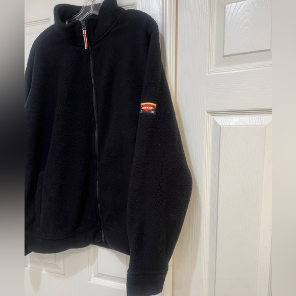 Orvis Classic Collection Mens Large Zip Sweater Jacket Fleece Black - Picture 5 of 10